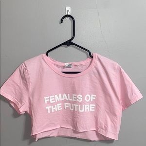PINK CROP TOP